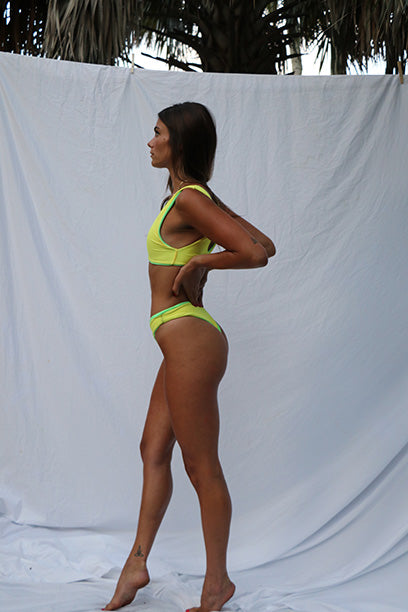 Lucy Bottom Electric Green Terry